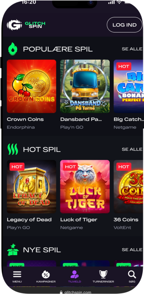 Glitchspin Casino games